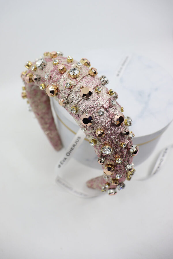 High Headband Abby with Swarovski and Preciosa Crystals - Image 2