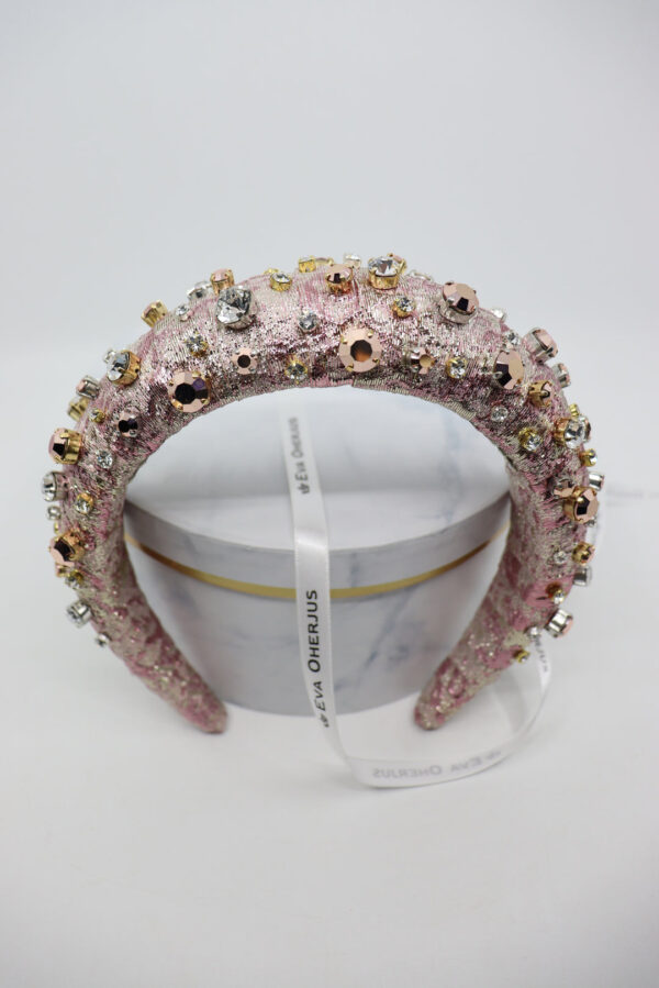 High Headband Abby with Swarovski and Preciosa Crystals - Image 3
