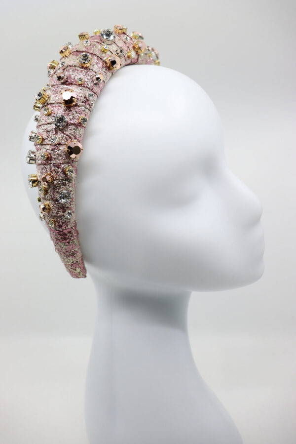 High Headband Abby with Swarovski and Preciosa Crystals - Image 4