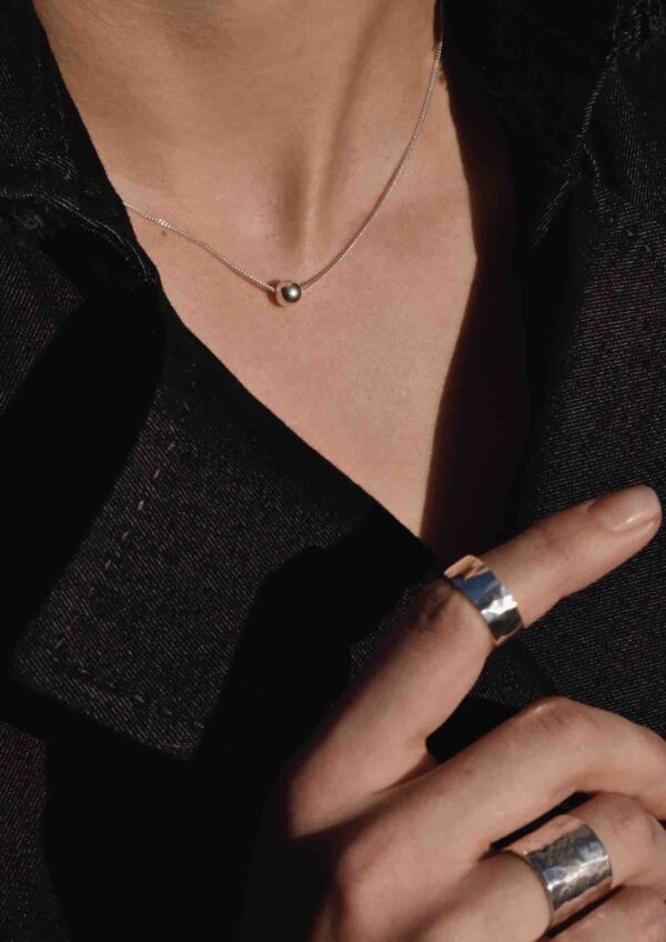 Bubble Necklace - Silver - Image 4