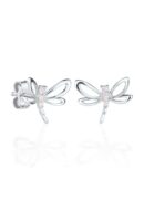 Earrings Pink Dragonfly - For Kids