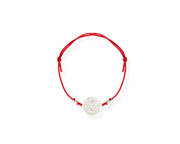 Flower Of Life Bracelet S – Red Cord - Image 3
