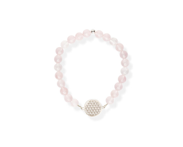 Flower Of Life Bracelet S – Rose quartz - Image 3