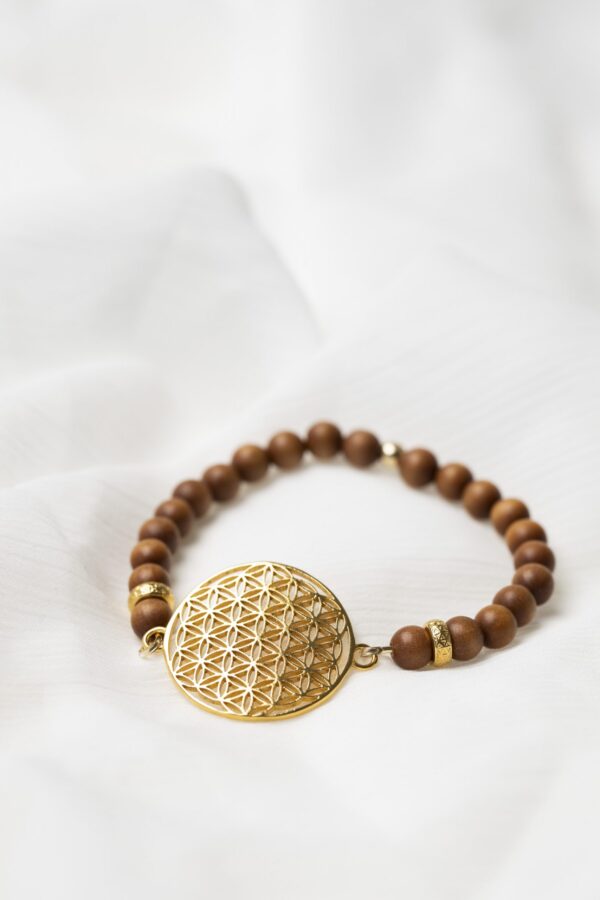 Flower Of Life Bracelet - Sandalwood - Image 6