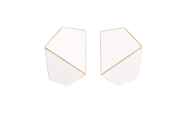 Folded Wide Earrings - Image 2