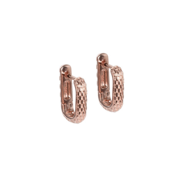 Honey Bee Hoopy Earrings - Rose Gold and Silver - Image 6