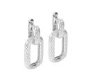 Honey Bee Hoopy Link Charm Earrings