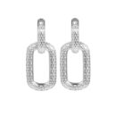 Honey Bee Hoopy Link Charm Earrings