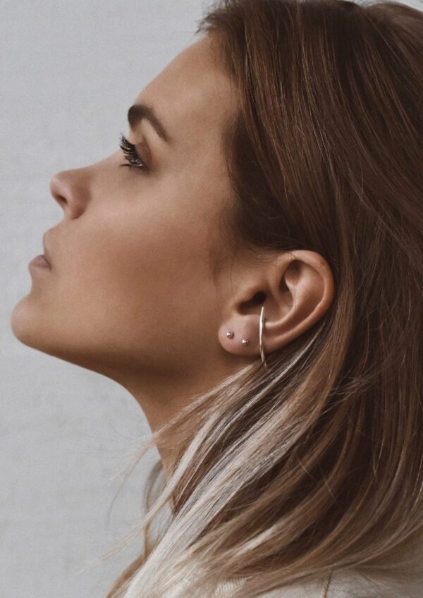 Radius Earrings - Silver - Image 4