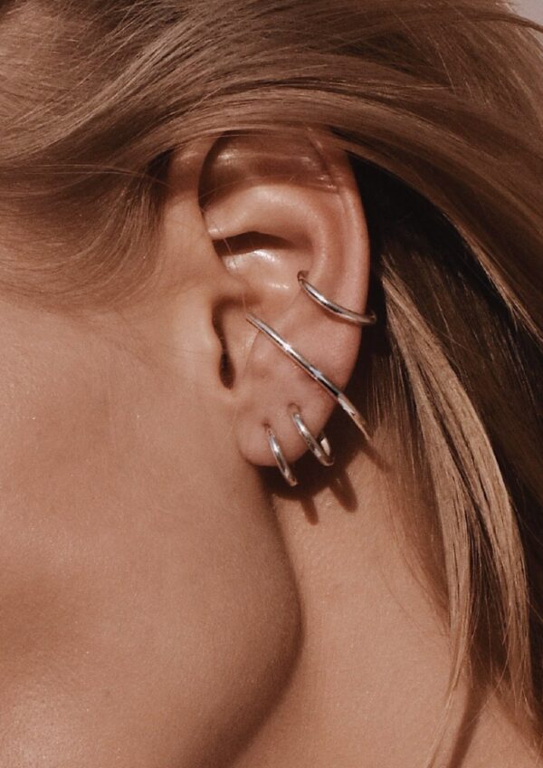 Radius Earrings - Silver - Image 5