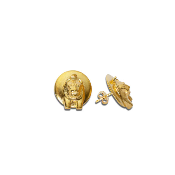 Sekhmet Fire Stud Earrings - Image 3