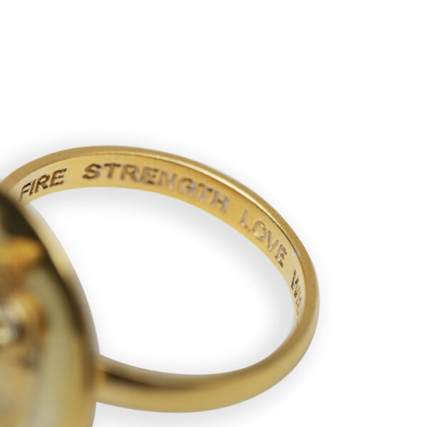 Sekhmet Fire Necklace Ring - Gold - Image 3