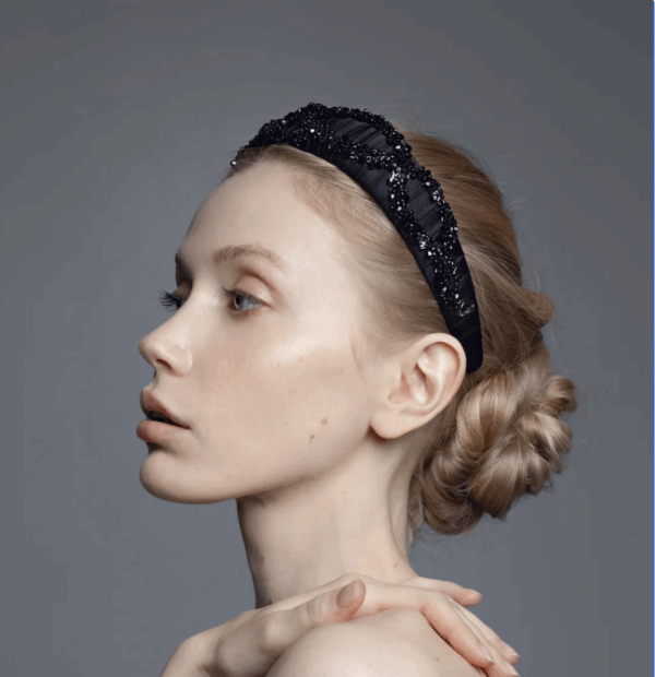 Mulberry Silk Beaded Headband Hestia - Image 7