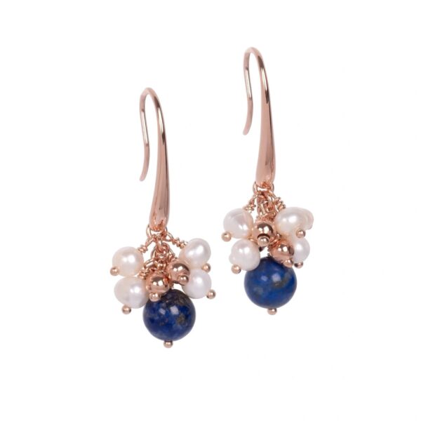 Cherie Lustre Earrings - Rose Gold and Silver - Image 2