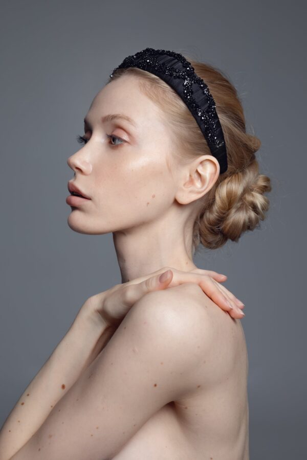 Mulberry Silk Beaded Headband Hestia - Image 6