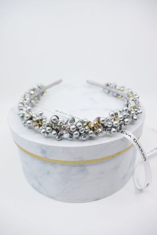 Headband Selena with Crystals and Pearls - Image 4