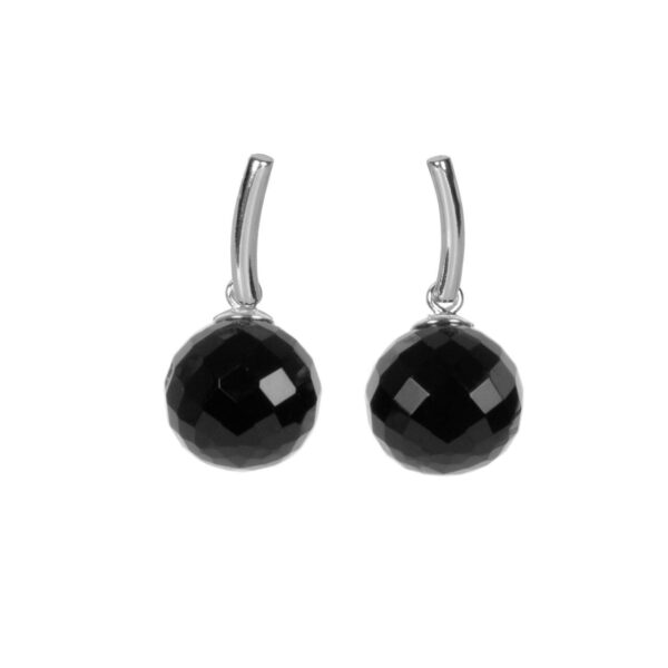 DayCharm Onyx Earrings - Rose Gold and Silver - Image 2