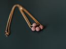Diffuser Set, Necklace and Bracelet - Pink Lava