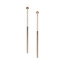 Dots Feste Ohrringe - Rose Gold und Silber