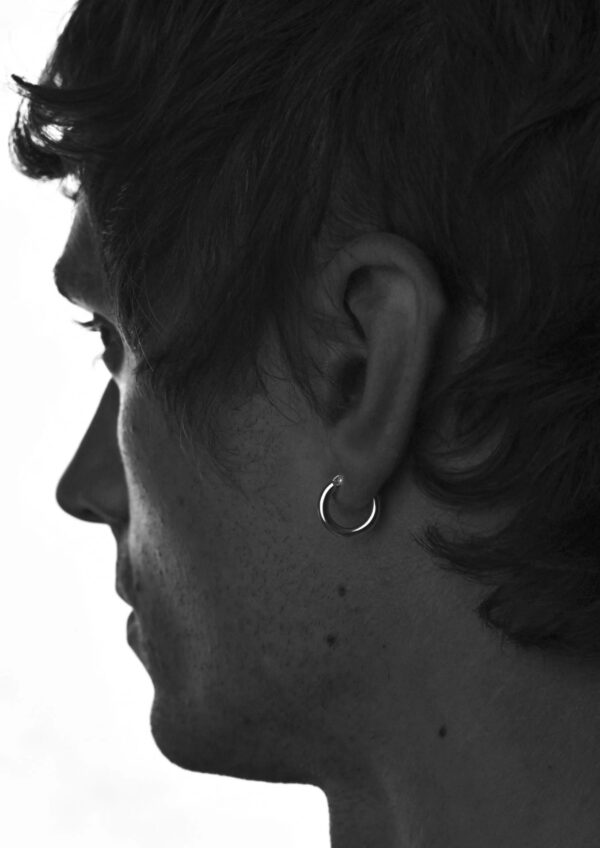 Ella Hoops Earrings - Silver - Image 4
