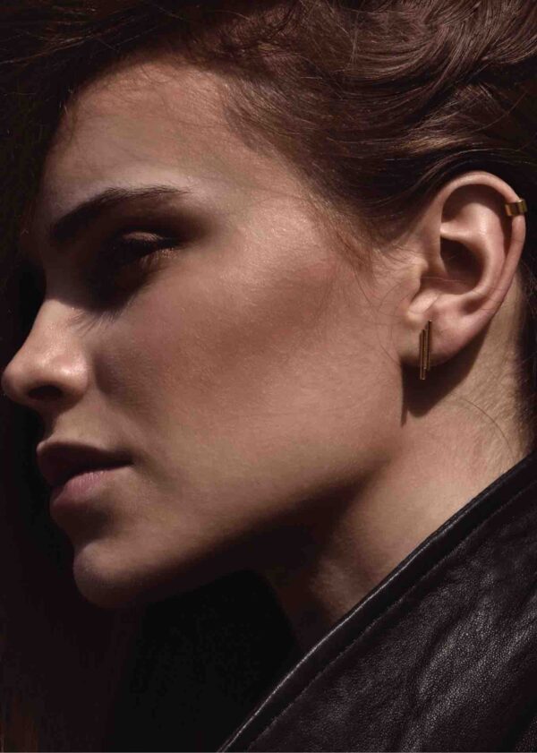 Flat Upper Ear Cuff - Gold - Image 2