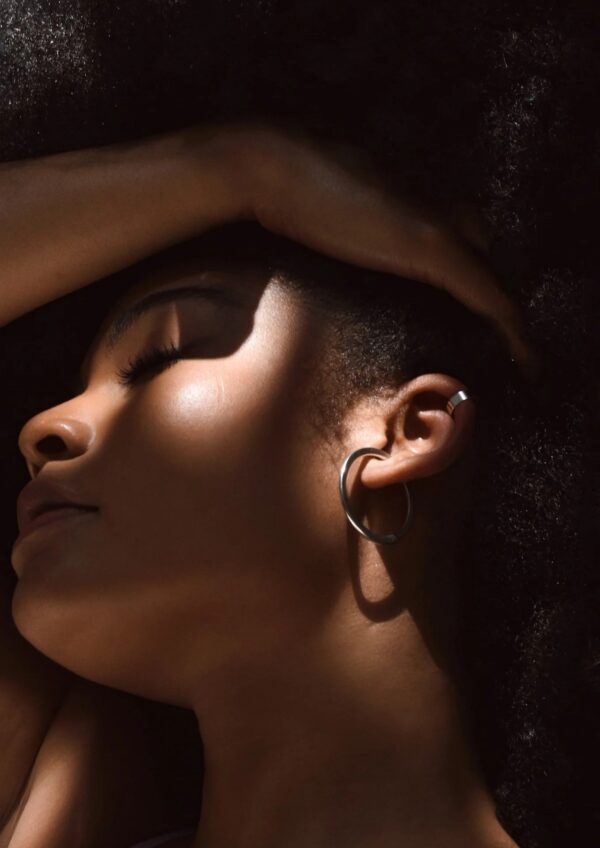 Flat Upper Ear Cuff - Silver - Image 6