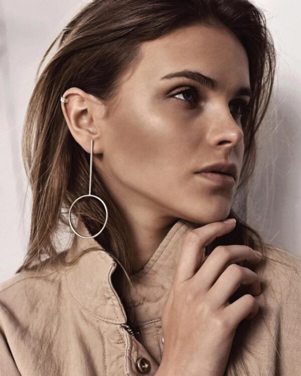 Flat Upper Ear Cuff - Silver - Image 7