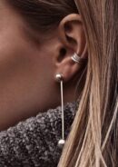 Line Ear Cuff - Silver
