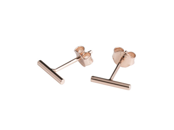 Dash Earrings - Rose Gold, Silver and Black - Image 3