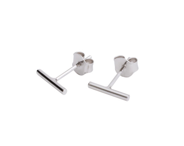 Dash Earrings - Rose Gold, Silver and Black - Image 2