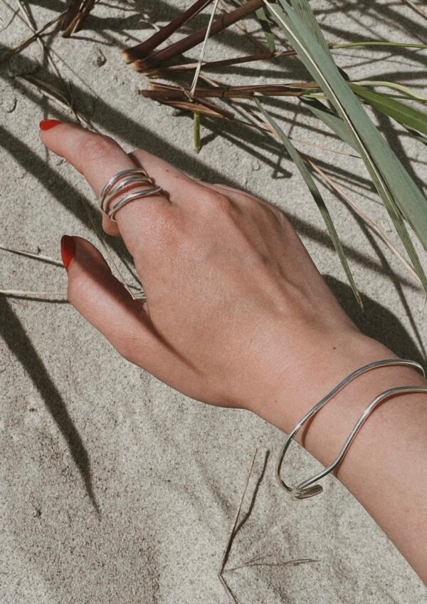Reef Break Wave Ring - Silber – Bild 2