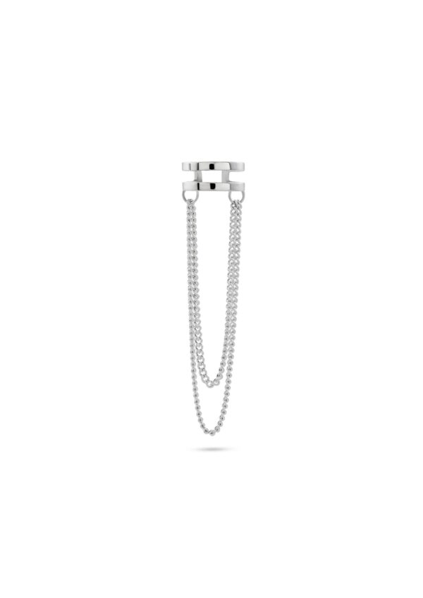 Revolve Ear Cuff - Silver - Image 2