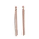 Massive C-Tassel-Ohrringe - Rose Gold und Silber